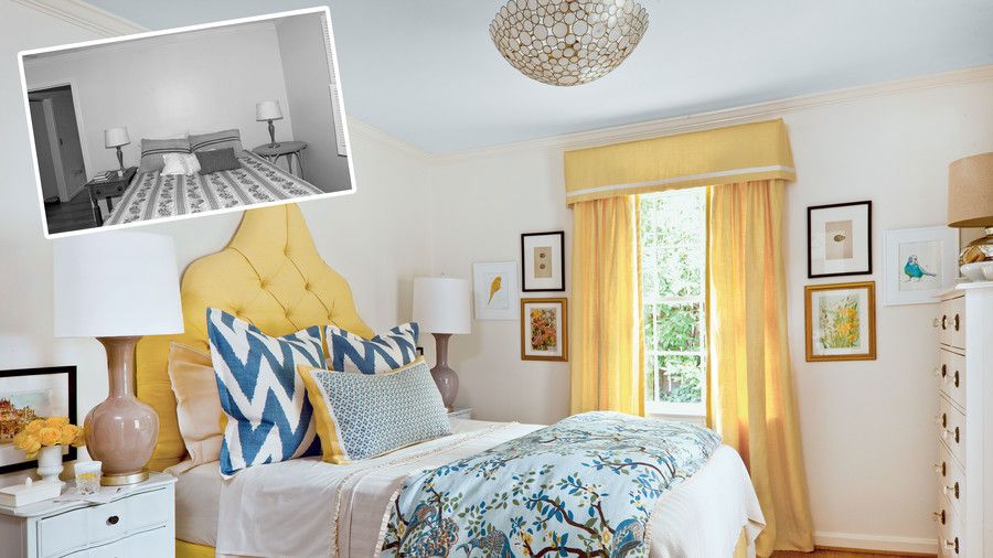 klassisk Blue & Yellow Bedroom