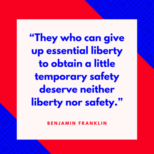 البلسمينة Franklin on Liberty