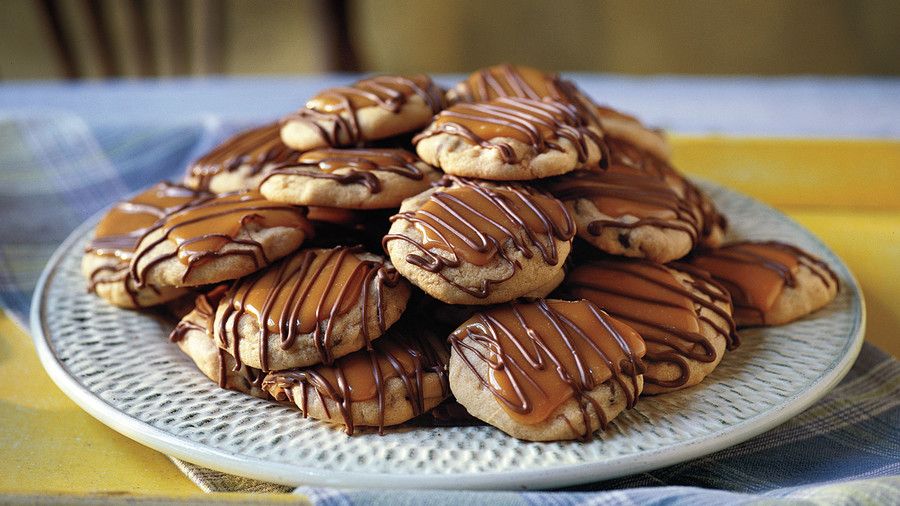 الفول السوداني Butter-Toffee Turtle Cookies