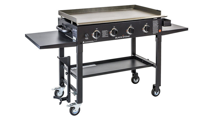 Sort sten 36 inch Outdoor Flat Top Gas Grill Griddle Station