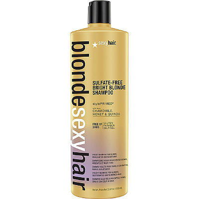 شقراء Sexy Hair Sulfate-Free Bright Blonde Shampoo