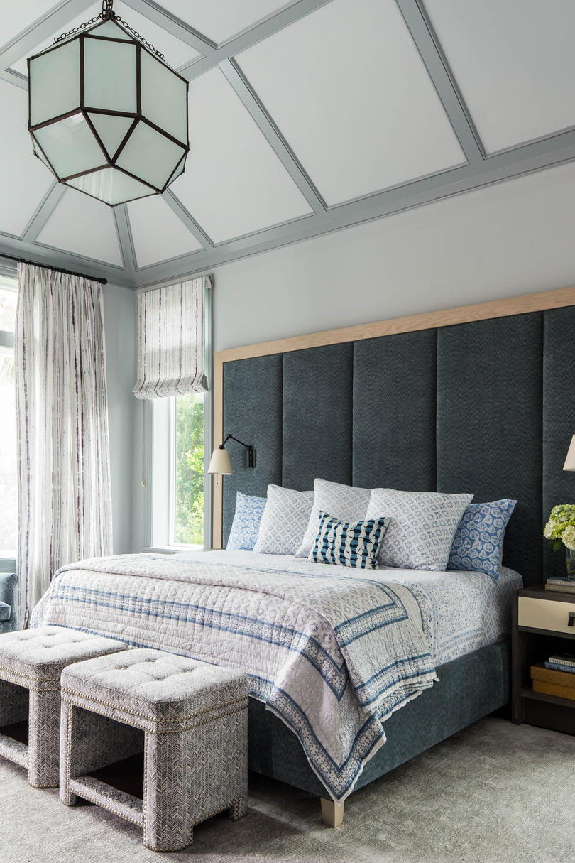 Modrý Gray Master Bedroom