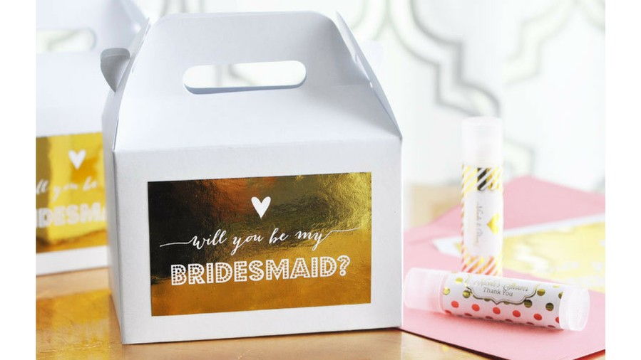 Bridesmaids Proposal Box Label