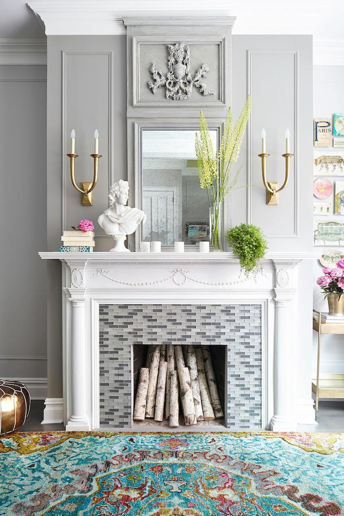 Brillante White Fireplace