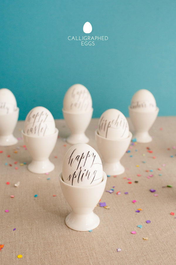 Printervenlig Calligraphy Easter Eggs
