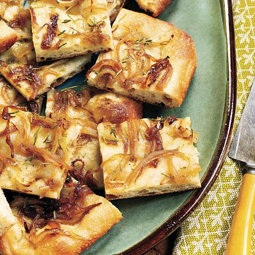 خريف Recipes: Caramelized Onion Flatbread