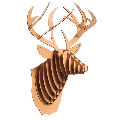 jul Gift Ideas: Cardboard Deer Trophy