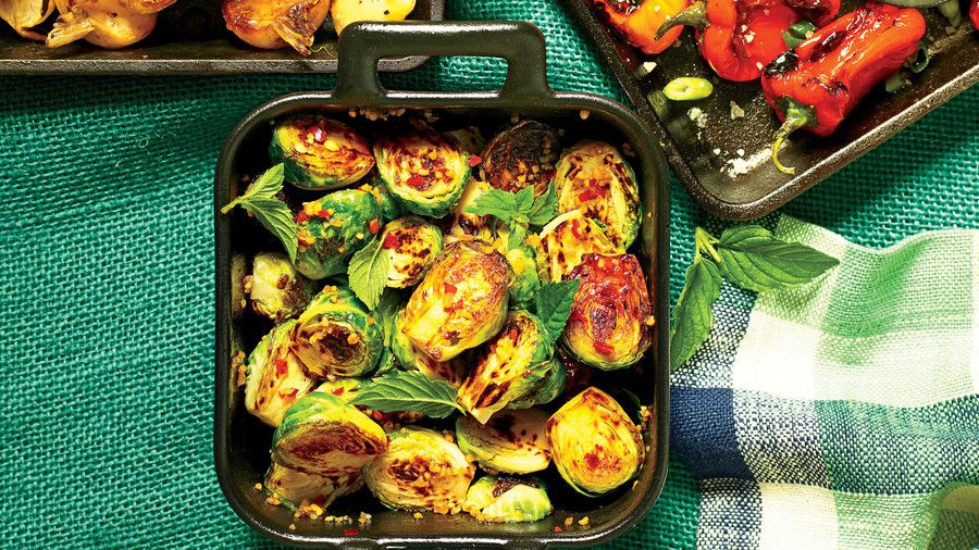 Излято желязо Blistered Brussels Sprouts