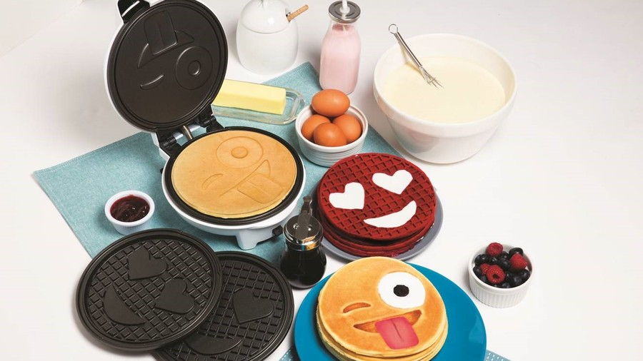 クシナプロ Smiley Face Pancake & Waffle Maker