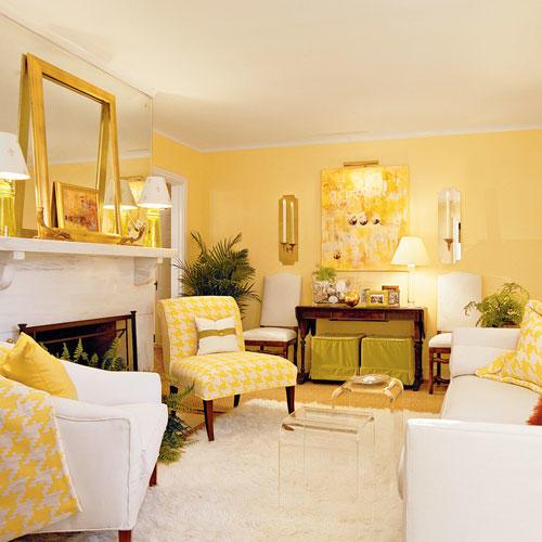 幸せ Yellow Living Room
