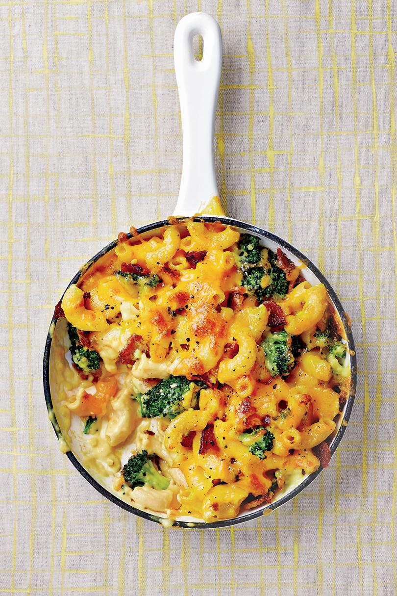 Kylling-Broccoli Mac and Cheese with Bacon
