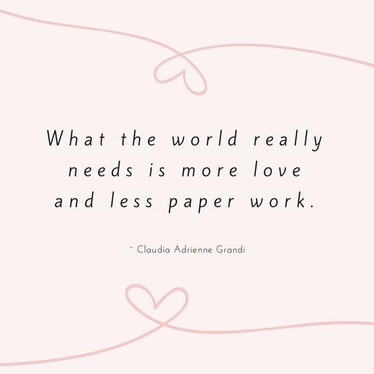 クラウディア Adrienne Grandi Love Quote