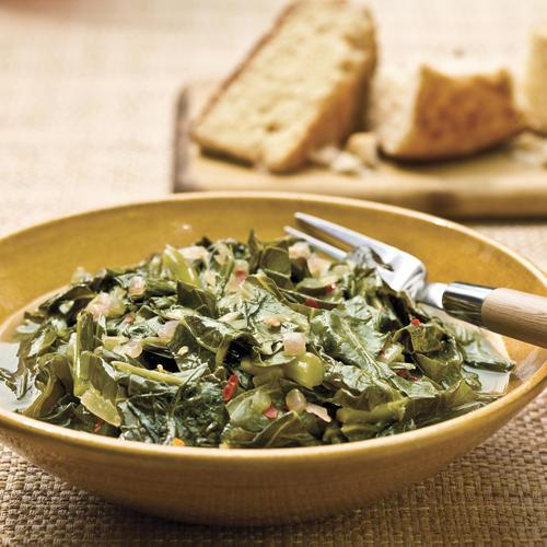 Thanksgiving Dinner Side Dishes: Collards With Red Onions