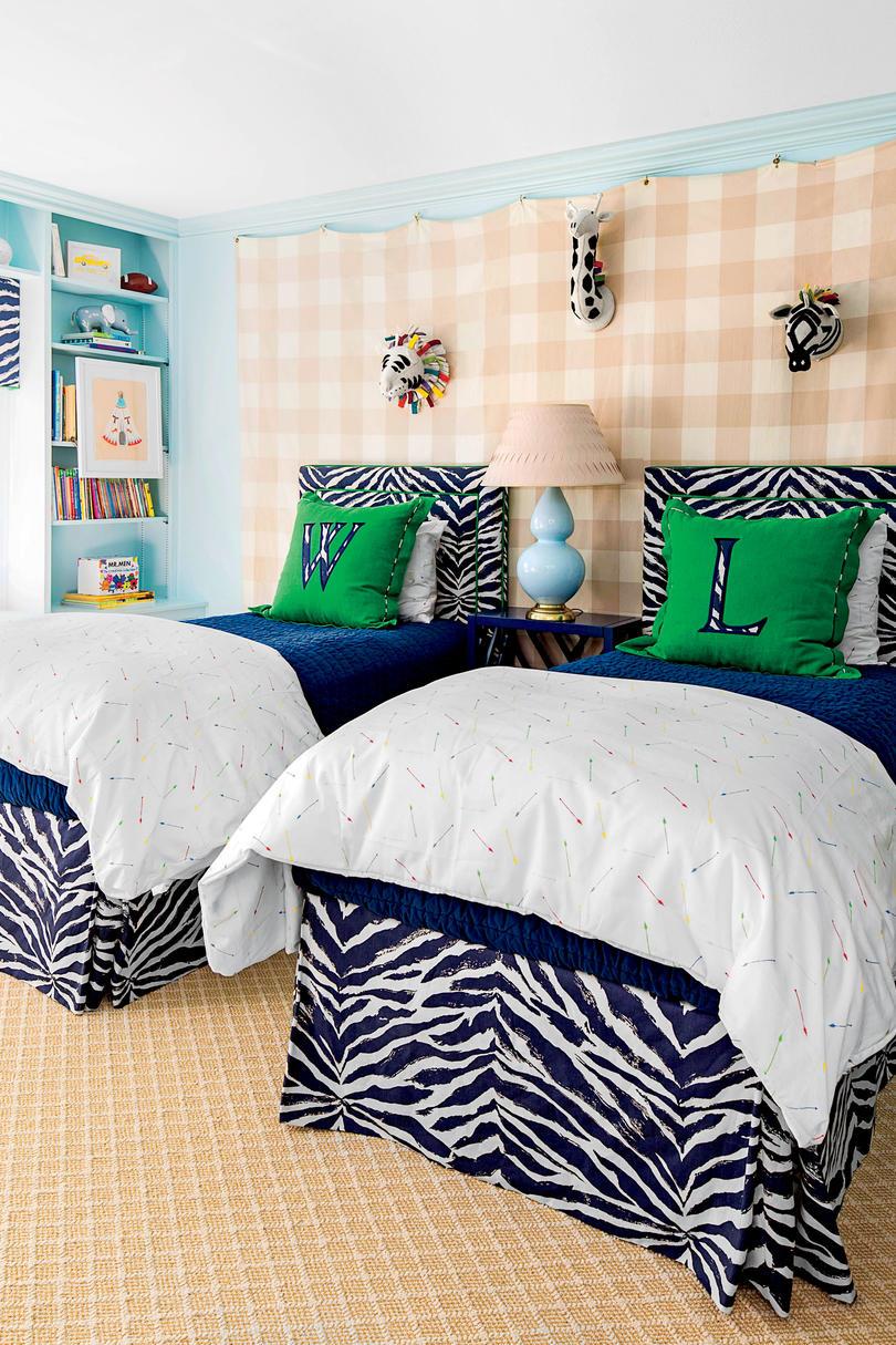 ملون Zebra Twin Bedroom