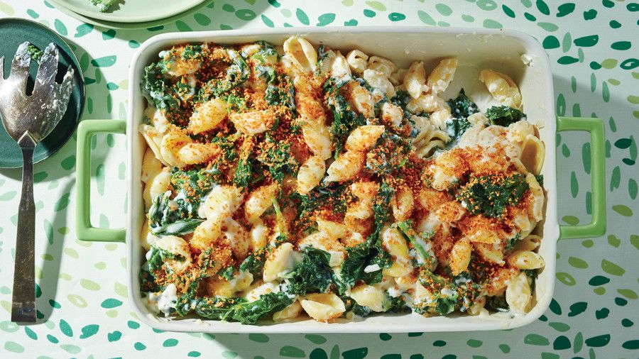 каймаклия Kale and Pasta Bake