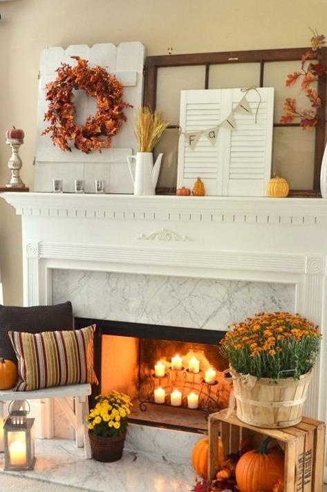 作成する a Cozy Fall Fireplace