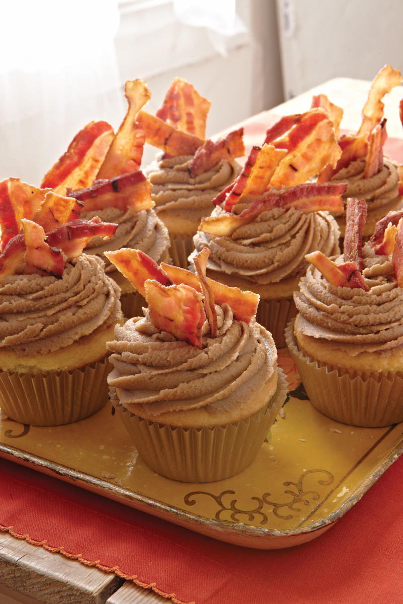 خشب القيقب Bacon Cupcakes