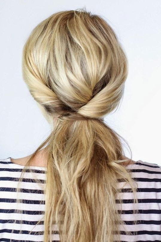 4. of July Hairstyle Triple Twisted Ponytail 