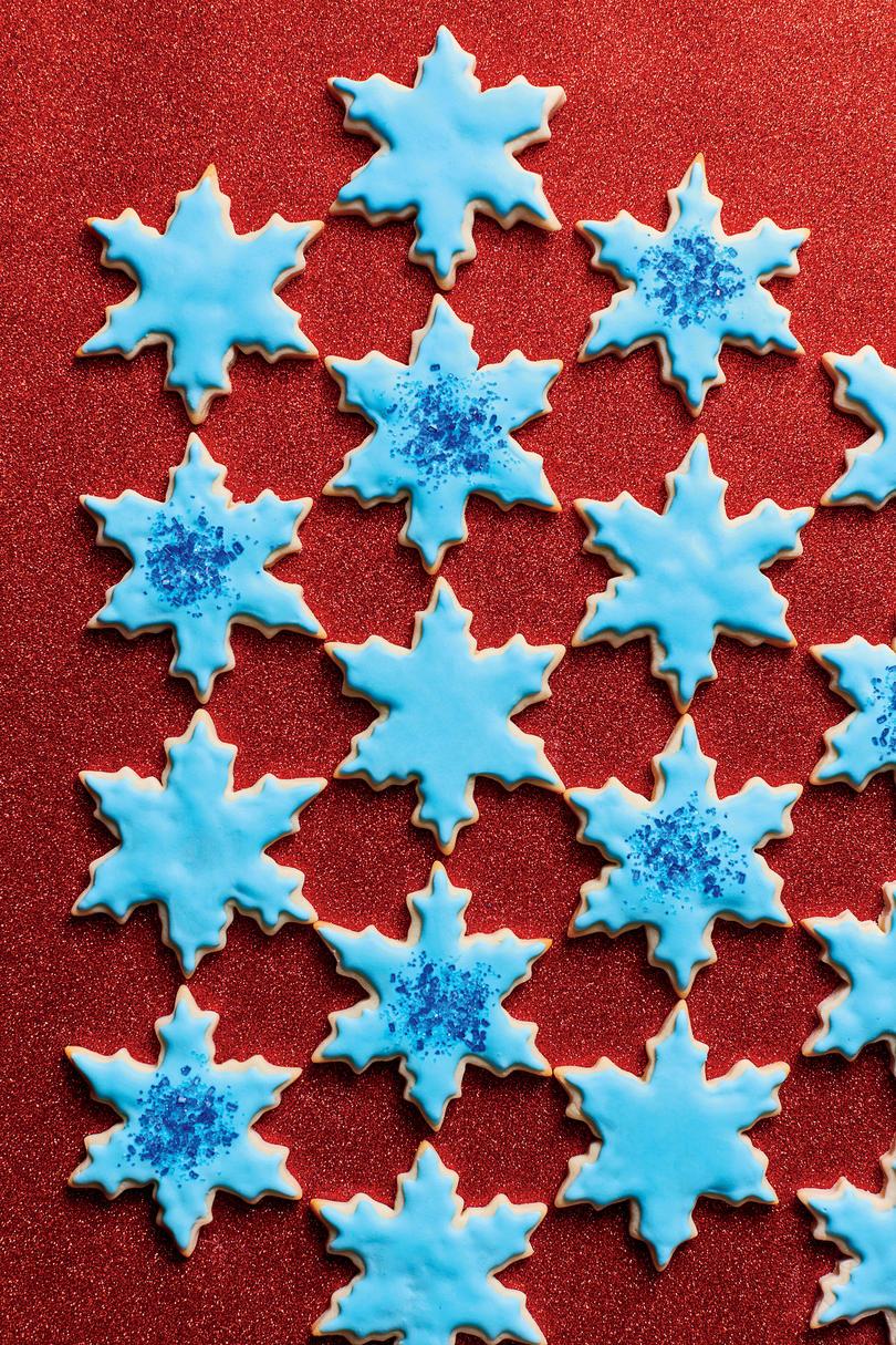 متألق Snowflake Sugar Cookies