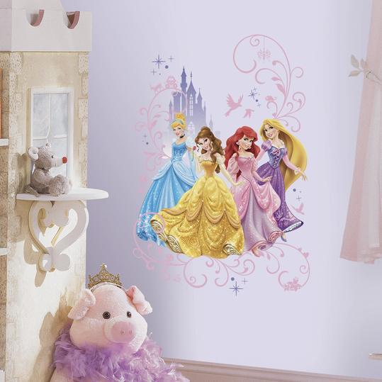 ディズニー Princess Peel and Stick Wall Graphic