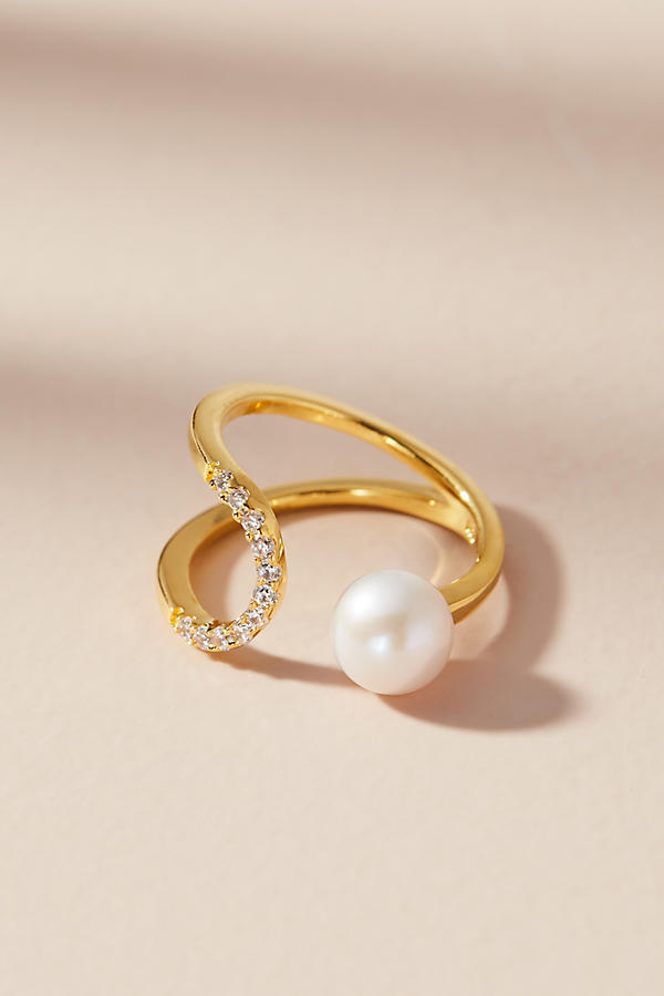 Eclipse Pearl Wrapped Ring