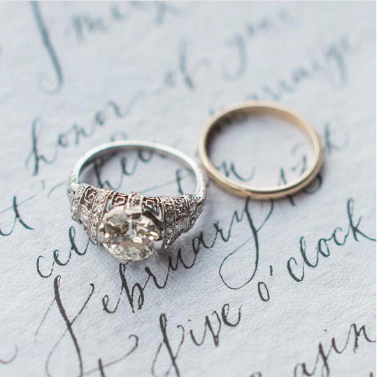 الإدواردي Era Engagement Ring