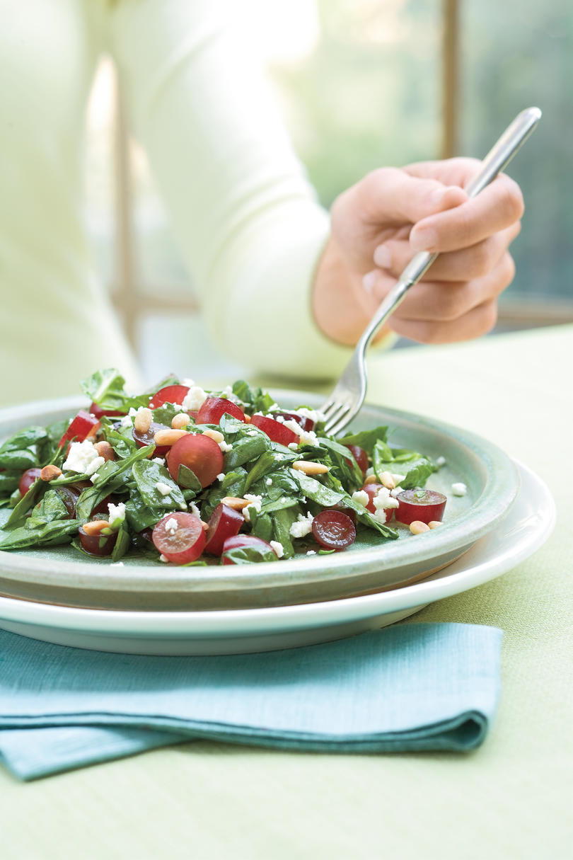Спанакът-Нарязани Grape Salad 