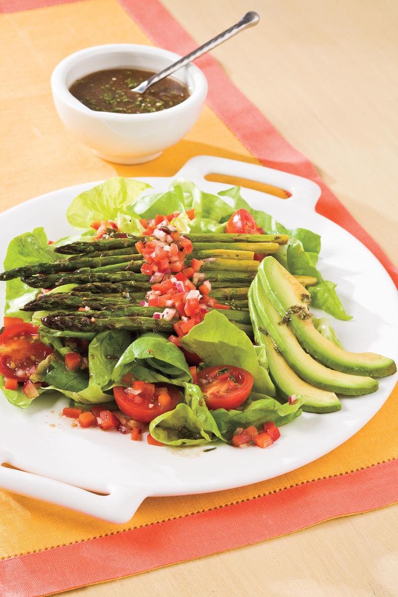 صحي Food Recipe: Roasted Asparagus Salad 