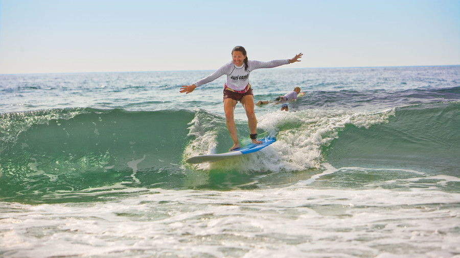 Amy Bickers at WB Surf Camp