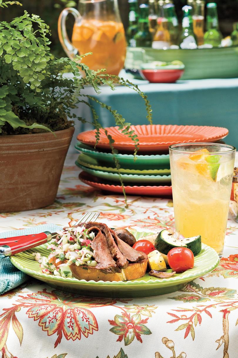 Let Weeknight Grilling Recipes: Flank Steak With Radish Salsa