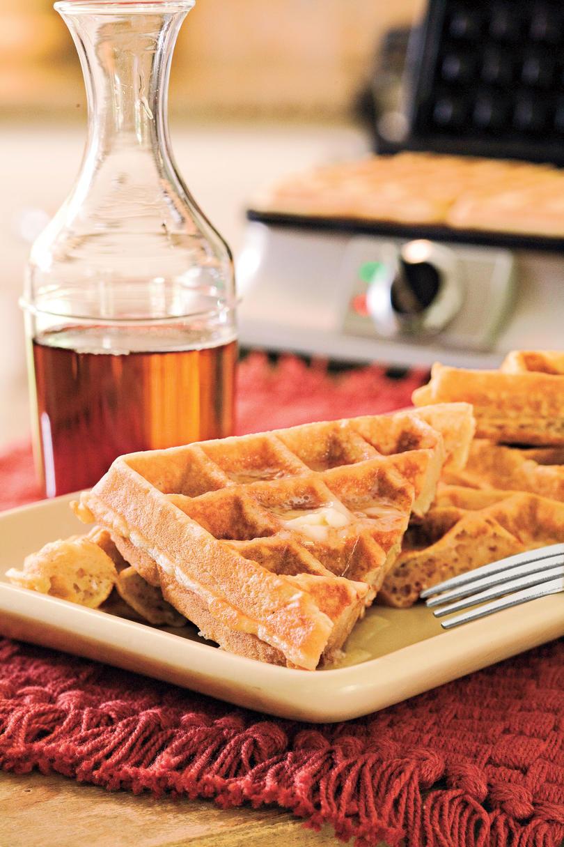 دقيق الشوفان-العسل Waffles
