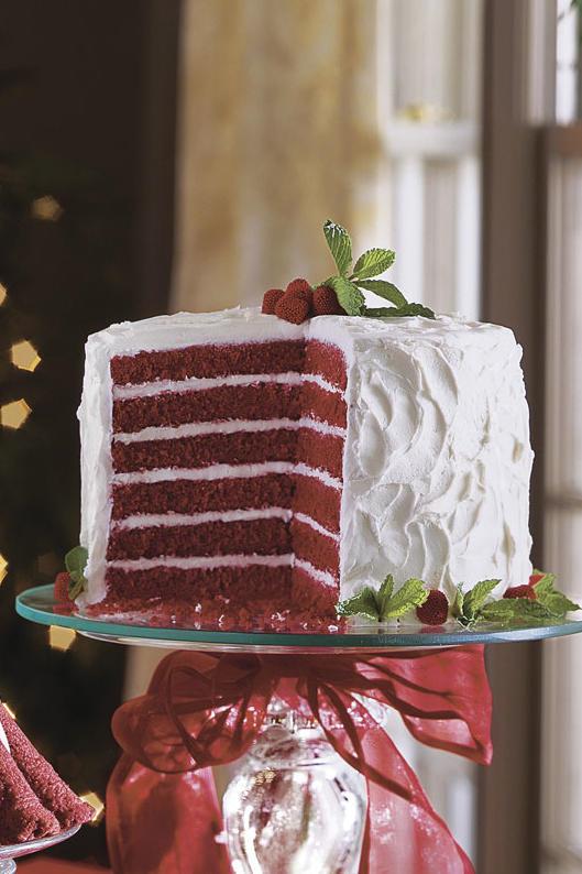 Čokoládově červená Velvet Layer Cake