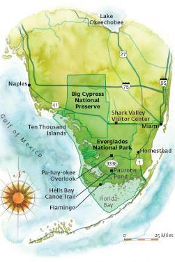 Florida Everglades: Map