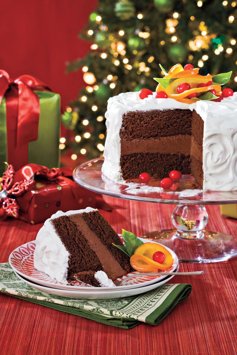 クリスマス Dessert Recipes: Chocolate-Citrus Cake