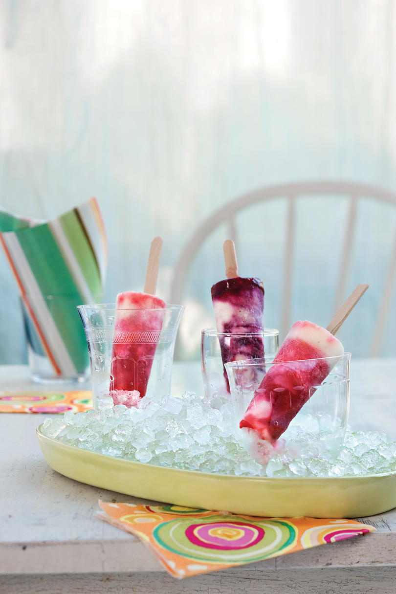 رابع of July Recipes: Raspberry-Banana-Yogurt Freezer Pops