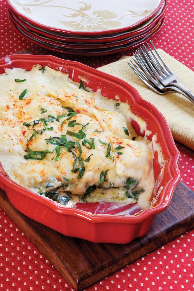 Hurtig and Easy Dinner Recipes: Spinach-Ravioli Lasagna 