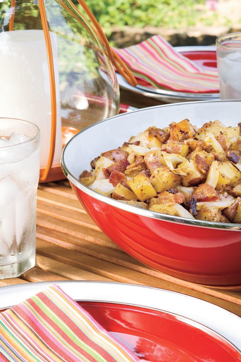 نباتي Grilling Recipes: Grilled Potato Salad 