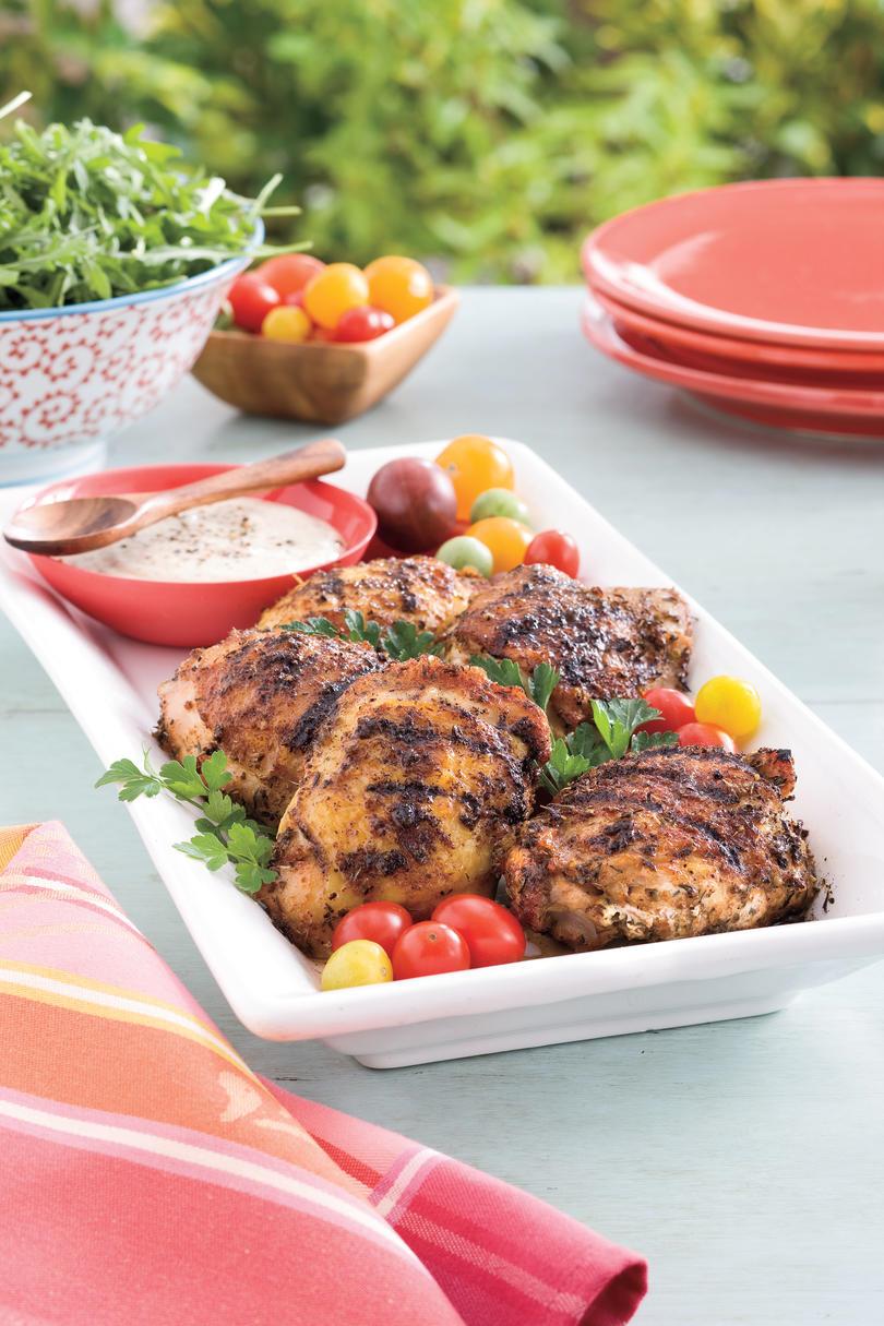 Fjerde of July Menu: Grilled Chicken Thighs with White Barbecue Sauce