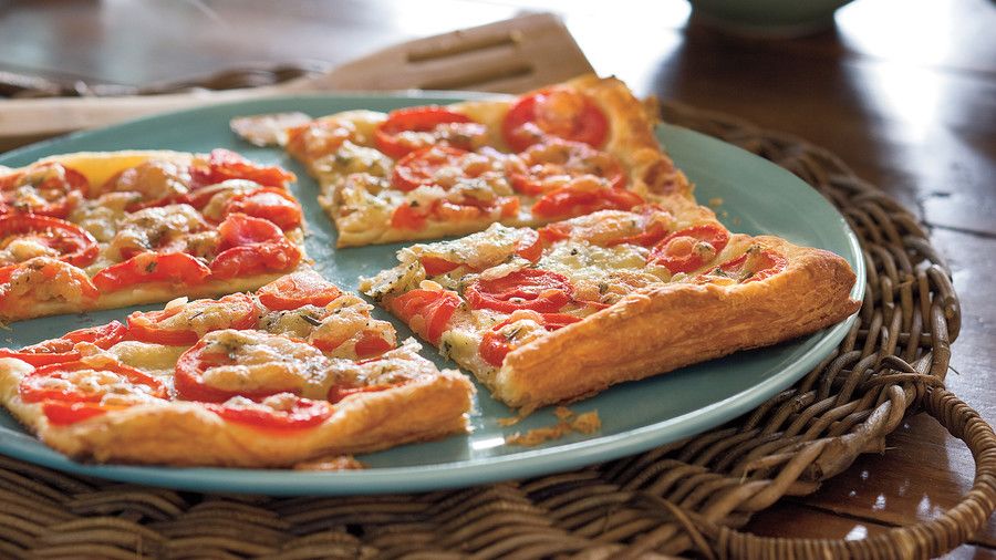 Let Weeknight Grilling Recipes: Grilled Tomato-Rosemary Tart