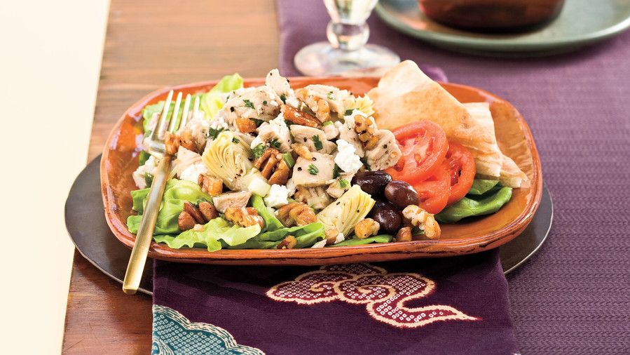 سهل Turkey Recipes: Turkey-Artichoke-Pecan Salad