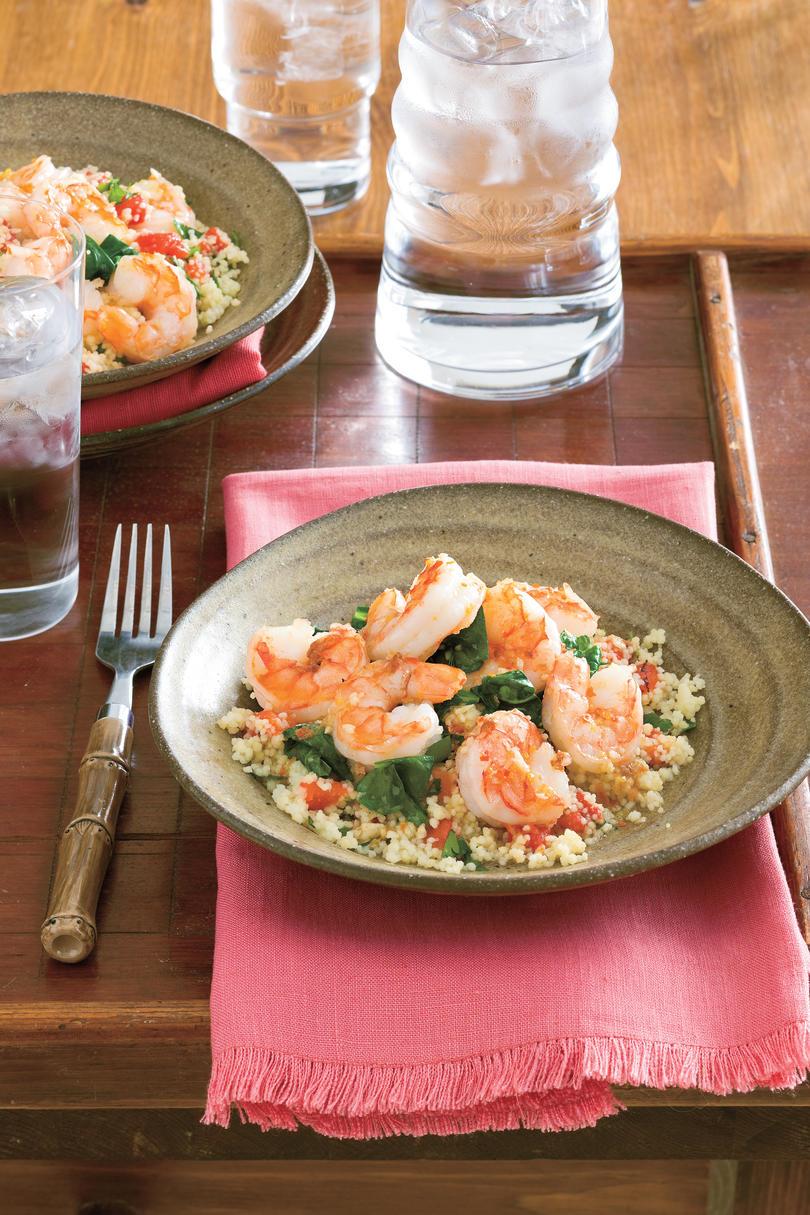 Let, Healthy Seafood Recipes: Lemony Shrimp and Spinach