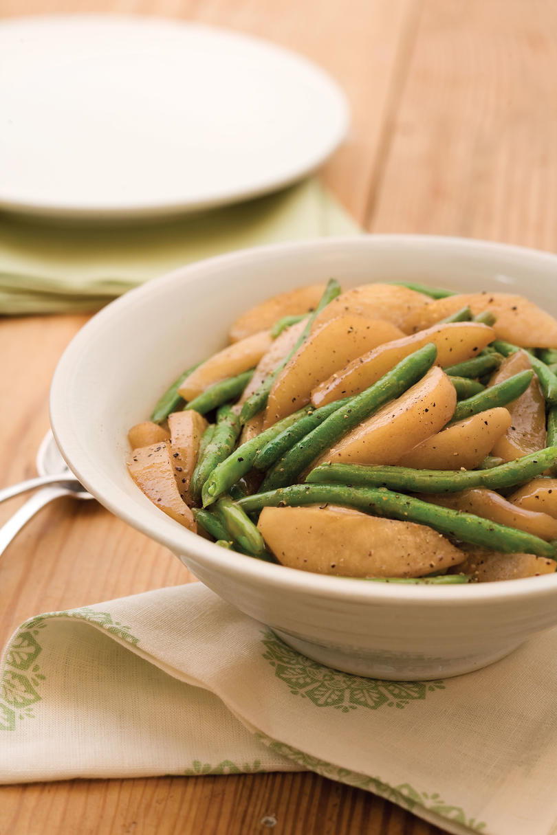 соте Green Beans and Pears