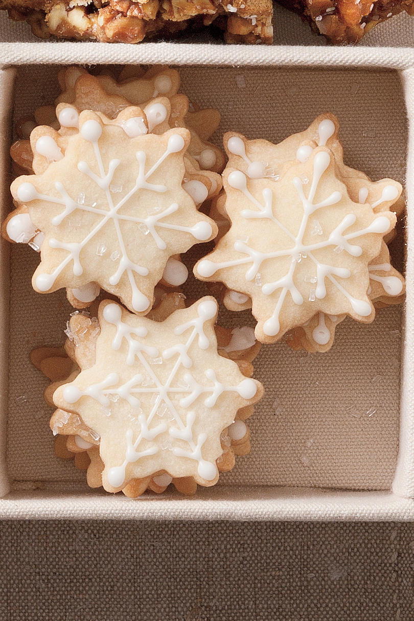 عيد الميلاد Cookie Recipes: Snowflake Shortbread