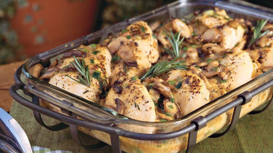 Southern-пълнени Rosemary Chicken