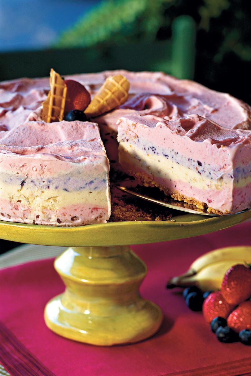 fresa Smoothie Ice-Cream Pie