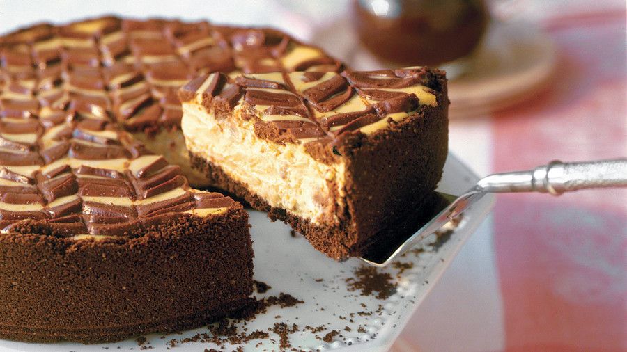 lettet Chocolate-Coffee Cheesecake with Mocha Sauce