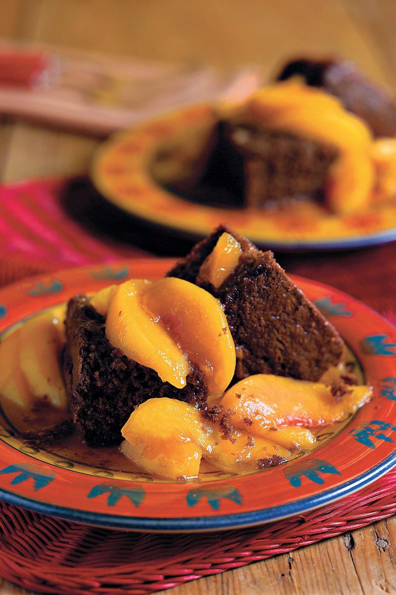 лято Peach Recipes: Cocoa Bread With Stewed Yard Peaches