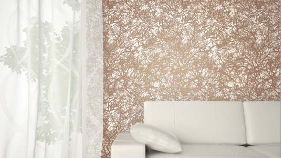 Bosque Copper Designer Removeable Wallpaper