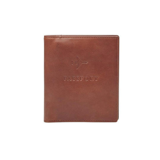 الحجري Leather Passport Case