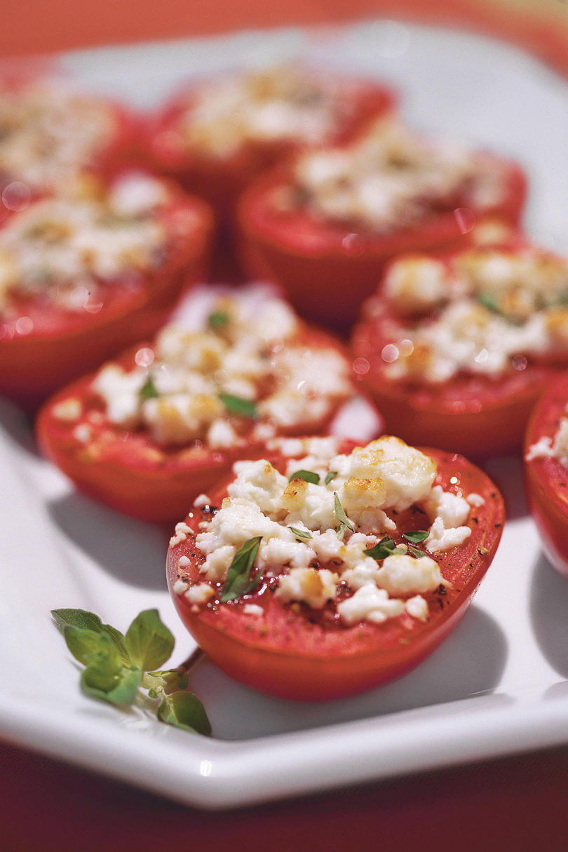 Broiled Tomatoes with Feta Cheese Recipe